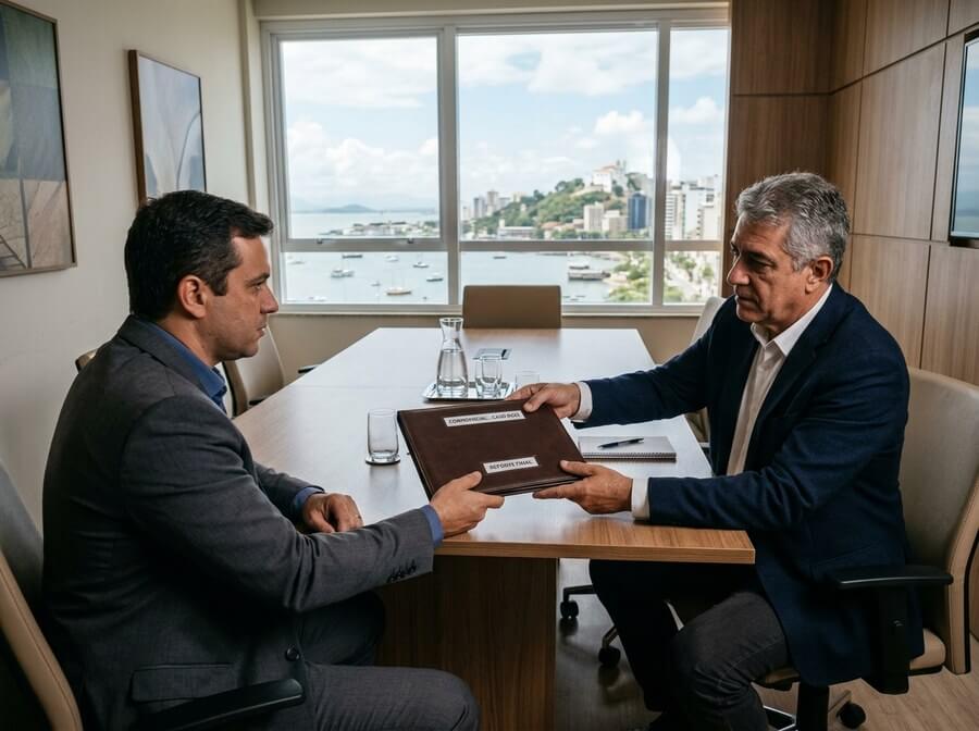 Entrega de relatório de investigação