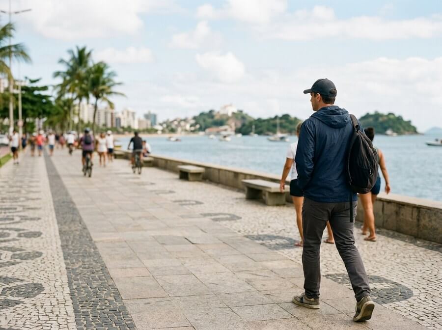 Investigador em atividade de campo